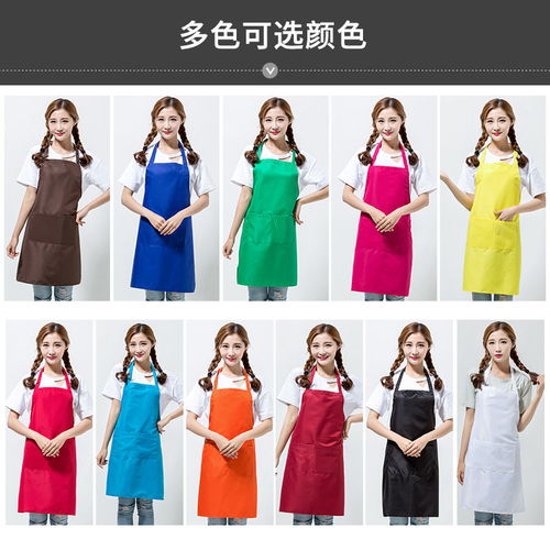 廣告圍裙定制咖啡店酒店廚房圍腰圍裙免費印字廠家直銷
